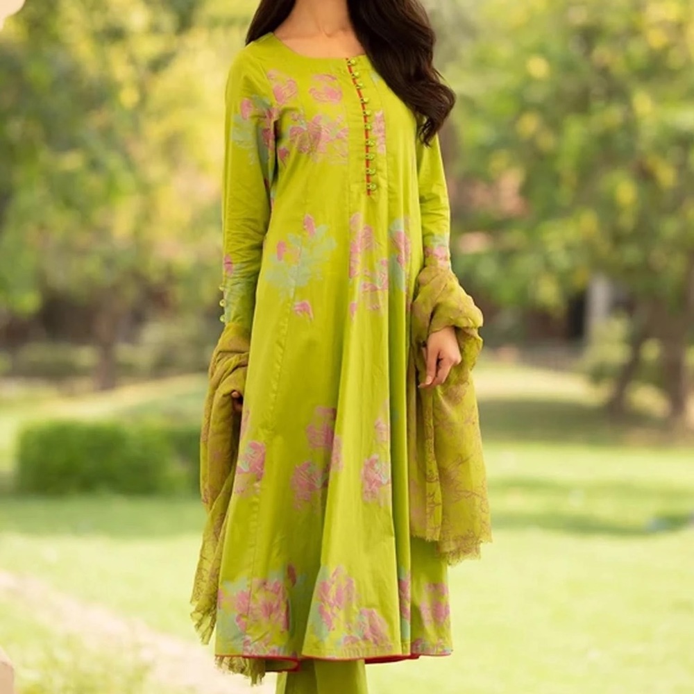 New 2 Piece Pakistani Cotton shirt dupatta Large